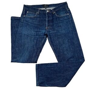 APC New Standard Slim Selvedge Denim Indigo Blue Size 29 x 26 Button Fly